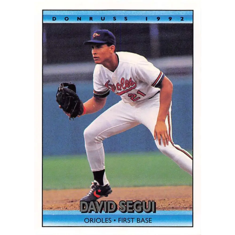 1992 Donruss #321 David Segui NM-MT Baltimore Orioles Baseball Card Image 1