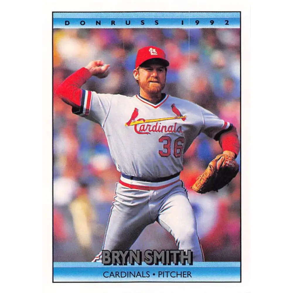 1992 Donruss #323 Bryn Smith NM-MT St. Louis Cardinals Baseball Card Image 1