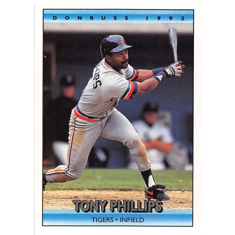 1992 Donruss #328 Tony Phillips NM-MT Detroit Tigers Baseball Card Image 1