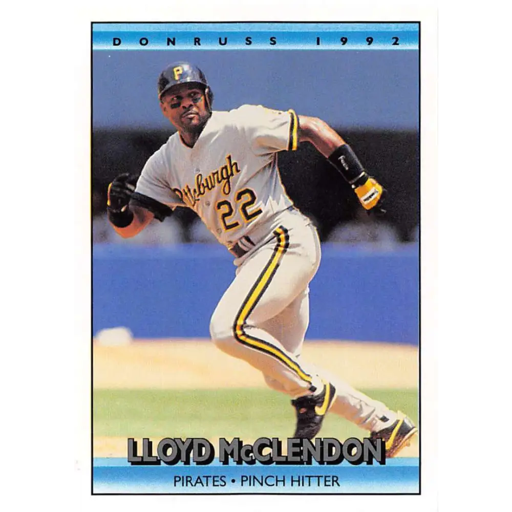 1992 Donruss #338 Lloyd McClendon NM-MT Pittsburgh Pirates Baseball Card Image 1