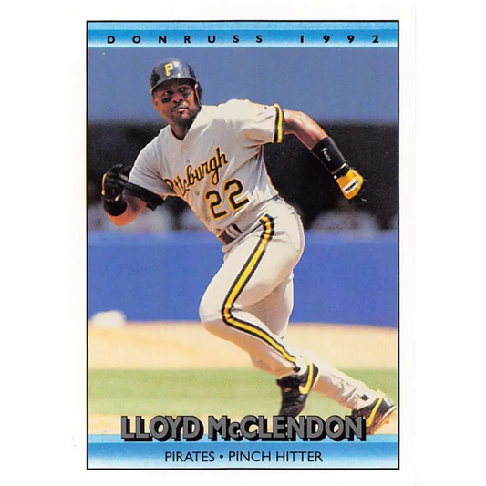 1992 Donruss #338 Lloyd McClendon NM-MT Pittsburgh Pirates Baseball Card Image 1