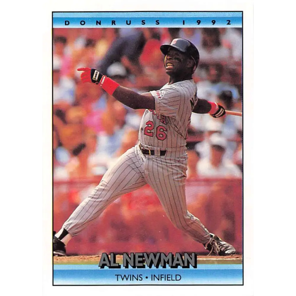 1992 Donruss #339 Al Newman NM-MT Minnesota Twins Baseball Card Image 1