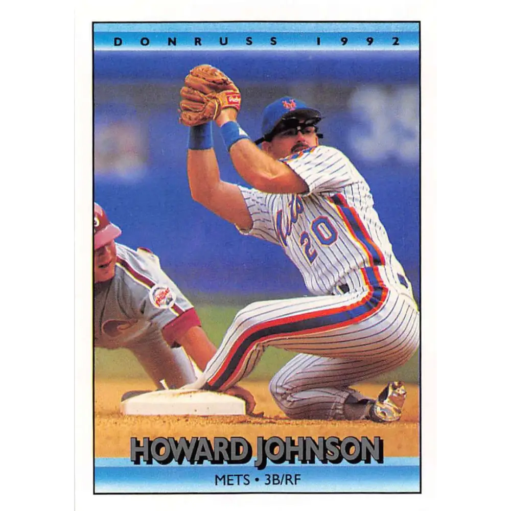 1992 Donruss #341 Howard Johnson NM-MT New York Mets Baseball Card Image 1