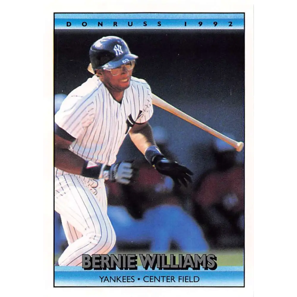 1992 Donruss #344 Bernie Williams NM-MT New York Yankees Baseball Card Image 1