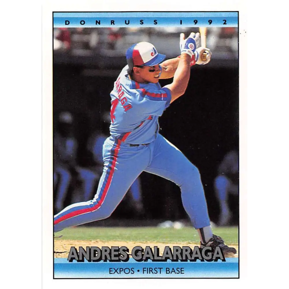 1992 Donruss #355 Andres Galarraga NM-MT Montreal Expos Baseball Card Image 1