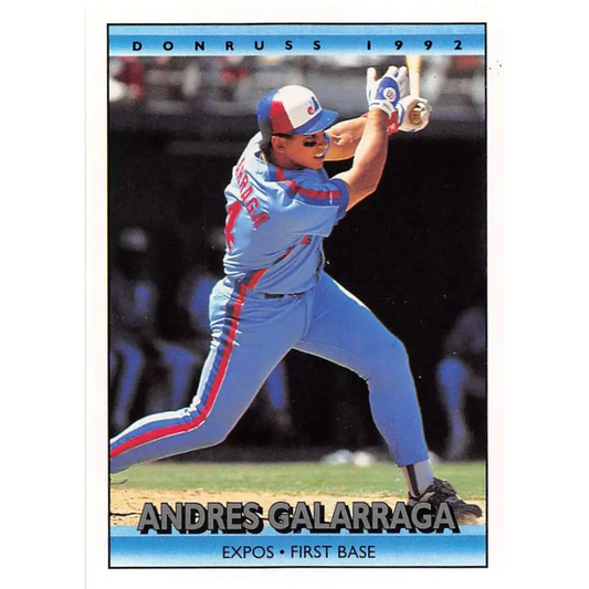 1992 Donruss #355 Andres Galarraga NM-MT Montreal Expos Baseball Card Image 1
