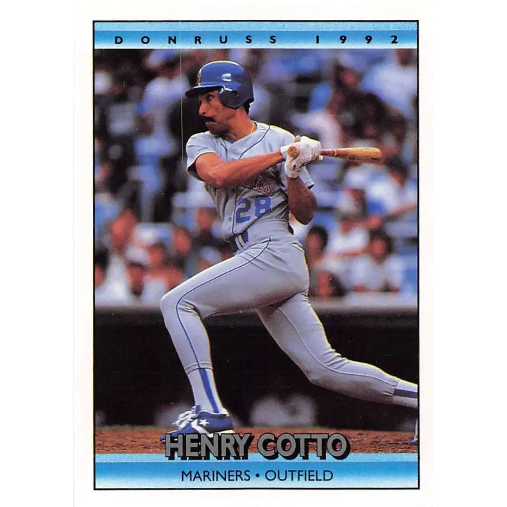 1992 Donruss #356 Henry Cotto NM-MT Seattle Mariners Baseball Card Image 1