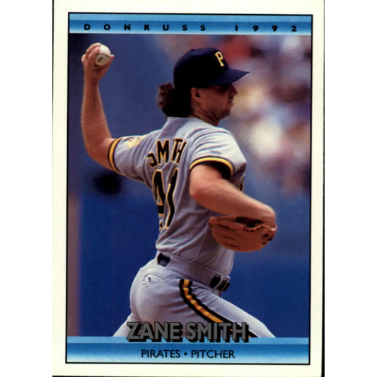 1992 Donruss #360 Zane Smith NM-MT Pittsburgh Pirates Baseball Card Image 1