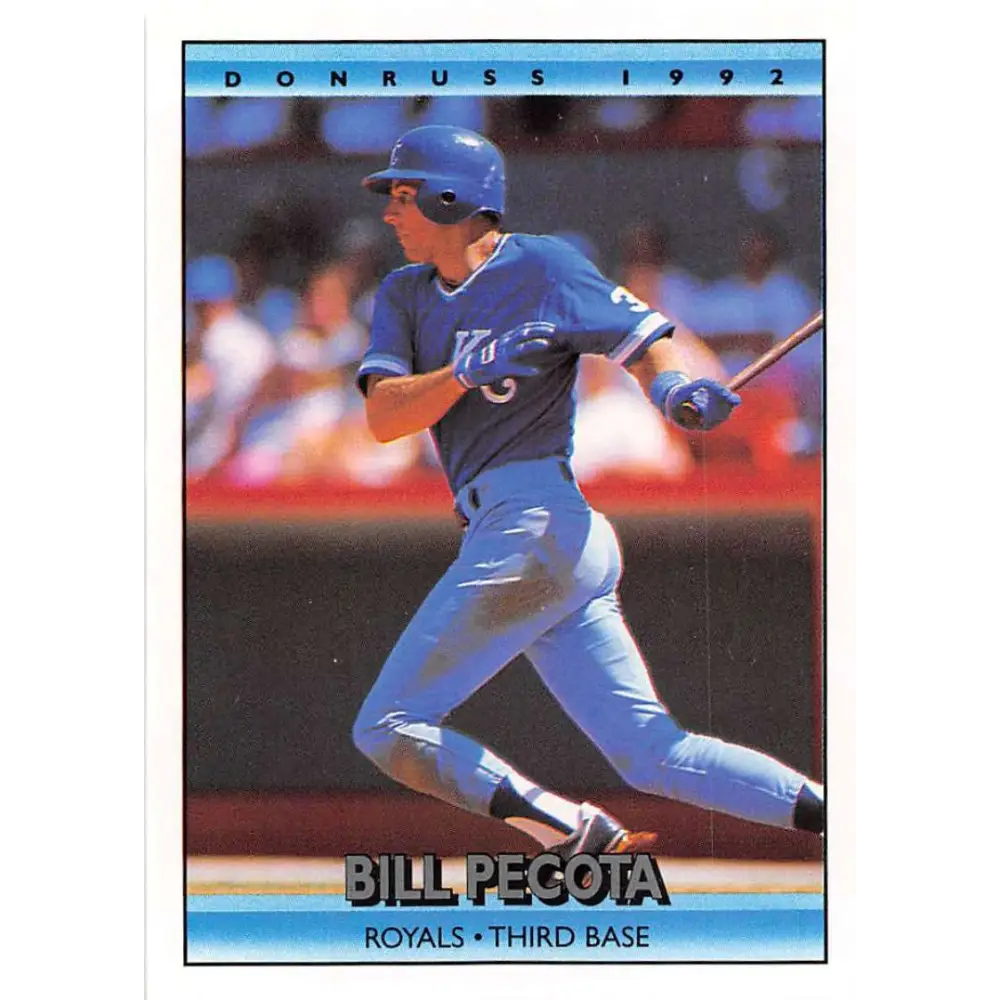 1992 Donruss #361 Bill Pecota NM-MT Kansas City Royals Baseball Card Image 1