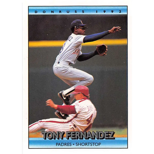 1992 Donruss #362 Tony Fernandez NM-MT San Diego Padres Baseball Card Image 1