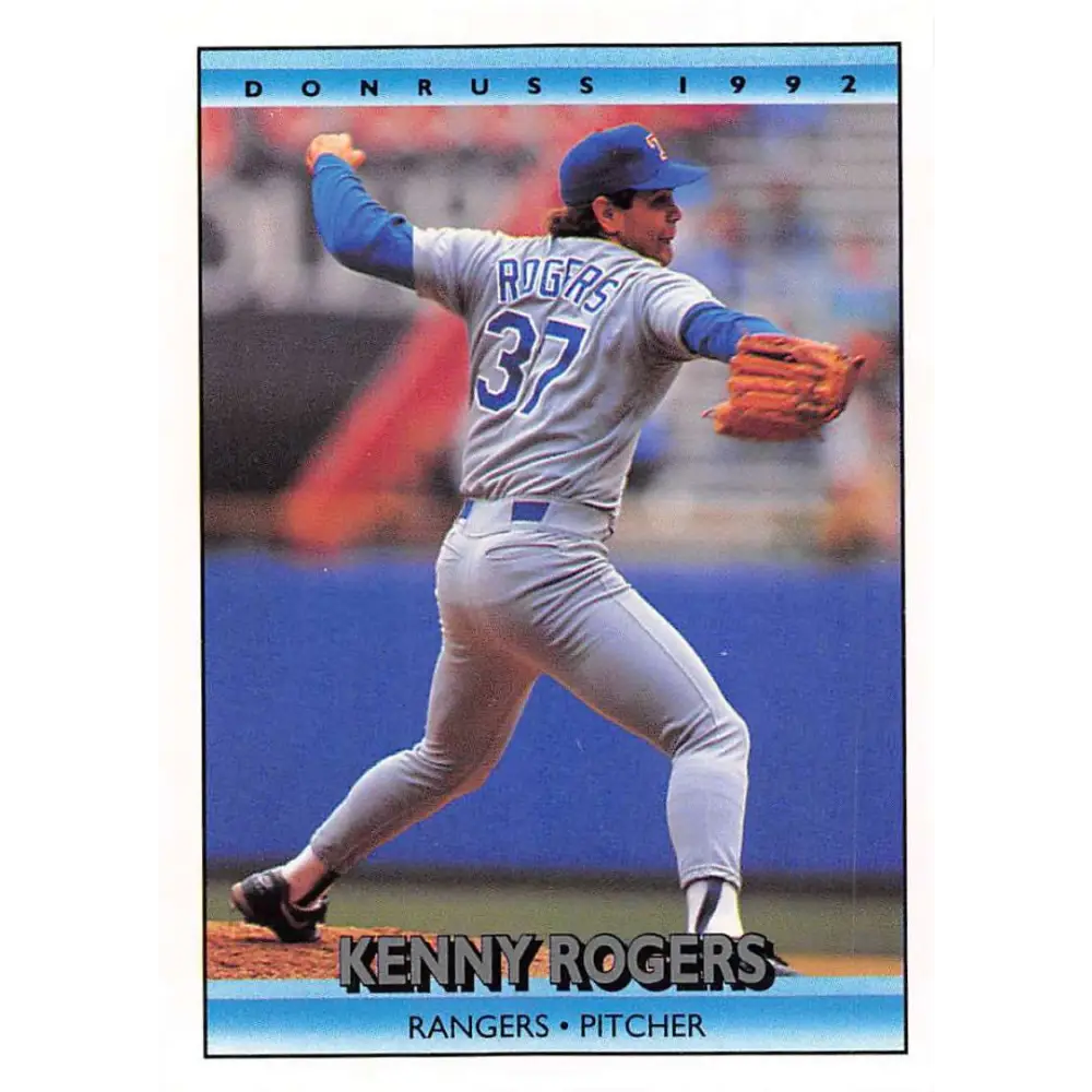 1992 Donruss #368 Kenny Rogers NM-MT Texas Rangers Baseball Card Image 1