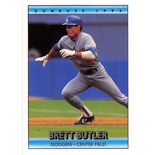 1992 Donruss #369 Brett Butler NM-MT Los Angeles Dodgers Baseball Card Image 1