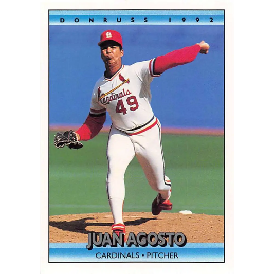 1992 Donruss #37 Juan Agosto NM-MT St. Louis Cardinals Baseball Card Image 1