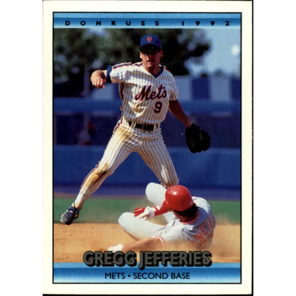 1992 Donruss #372 Gregg Jefferies NM-MT New York Mets Baseball Card Image 1