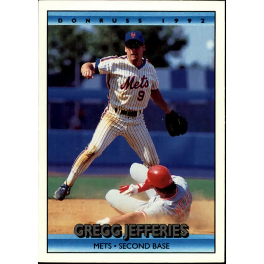 1992 Donruss #372 Gregg Jefferies NM-MT New York Mets Baseball Card Image 1