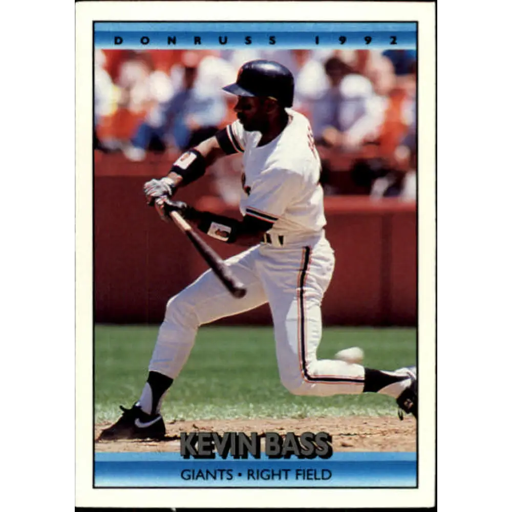 1992 Donruss #373 Kevin Bass NM-MT San Francisco Giants Baseball Card Image 1