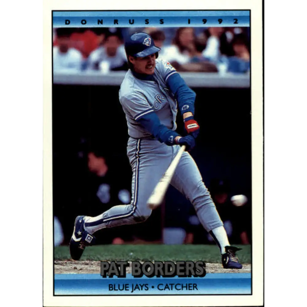 1992 Donruss #379 Pat Borders NM-MT Toronto Blue Jays Baseball Card Image 1