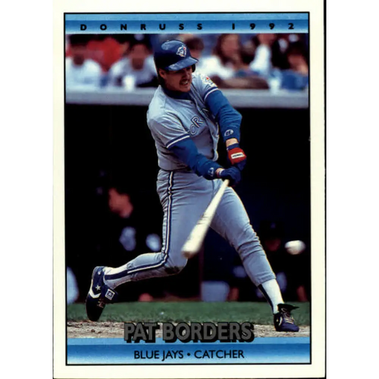 1992 Donruss #379 Pat Borders NM-MT Toronto Blue Jays Baseball Card Image 1