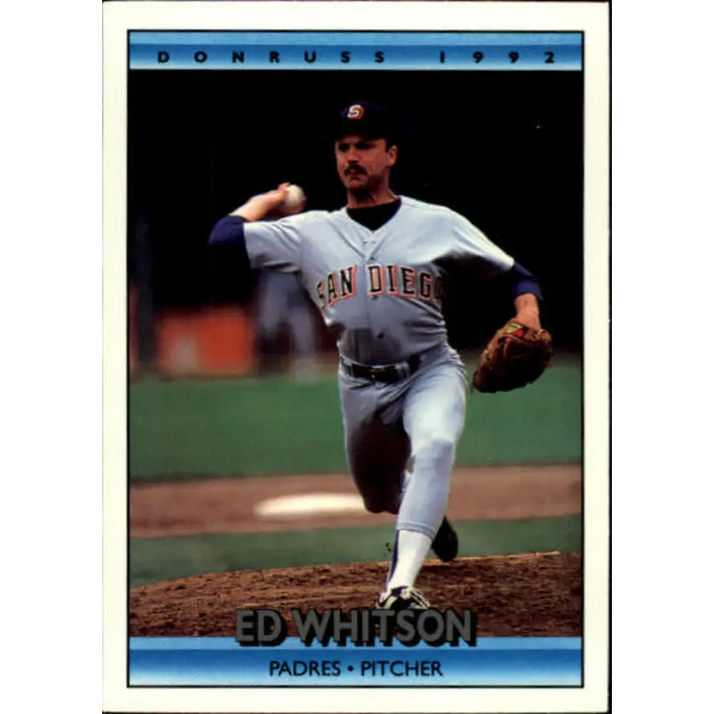 1992 Donruss #380 Ed Whitson NM-MT San Diego Padres Baseball Card Image 1