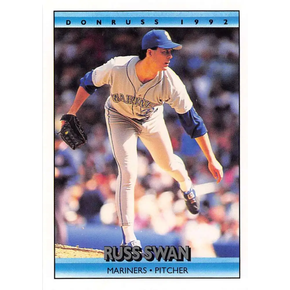 1992 Donruss #382 Russ Swan NM-MT Seattle Mariners Baseball Card Image 1