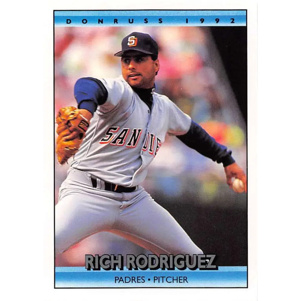 1992 Donruss #388 Rich Rodriguez NM-MT San Diego Padres Baseball Card Image 1