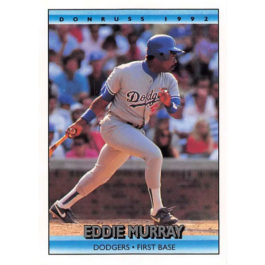 1992 Donruss #392 Eddie Murray NM-MT Los Angeles Dodgers Baseball Card Image 1