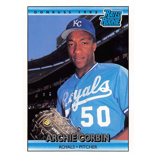 1992 Donruss #400 Archie Corbin RR NM-MT RC Rookie Kansas City Royals Baseball Card Image 1