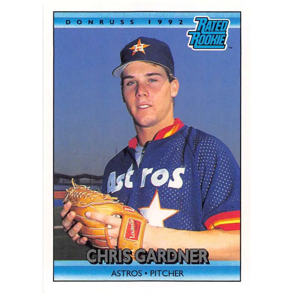 1992 Donruss #413 Chris Gardner RR NM-MT RC Rookie Houston Astros Baseball Card Image 1