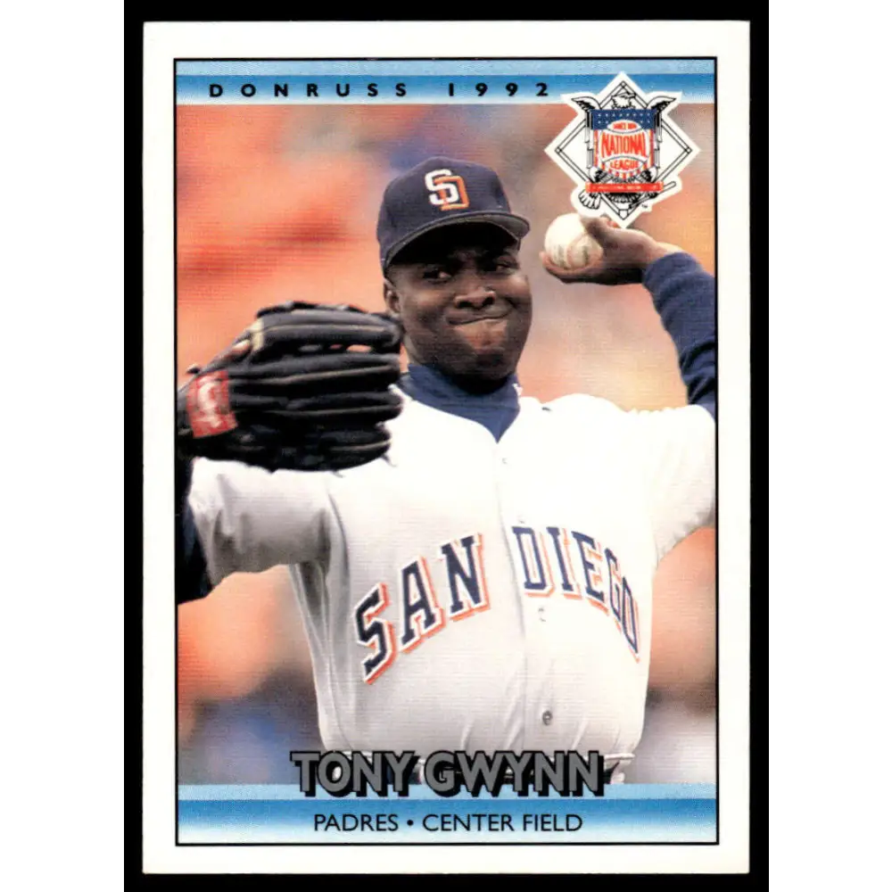1992 Donruss #425 Tony Gwynn NM/MT San Diego Padres Baseball Card Image 1