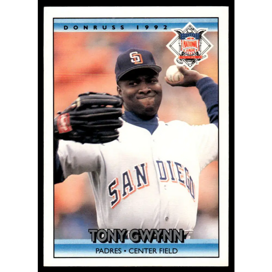 1992 Donruss #425 Tony Gwynn NM/MT San Diego Padres Baseball Card Image 1