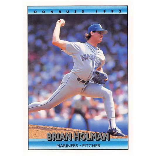 1992 Donruss #43 Brian Holman NM-MT Seattle Mariners Baseball Card Image 1