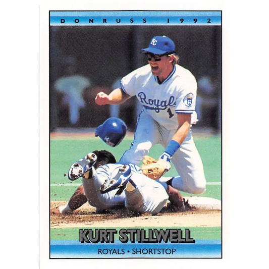 1992 Donruss #440 Kurt Stillwell NM-MT Kansas City Royals Baseball Card Image 1