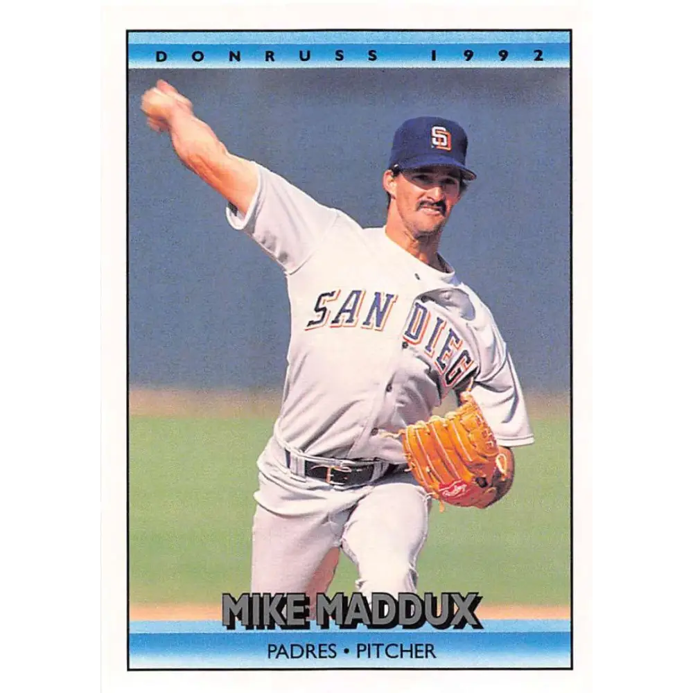 1992 Donruss #450 Mike Maddux NM-MT San Diego Padres Baseball Card Image 1