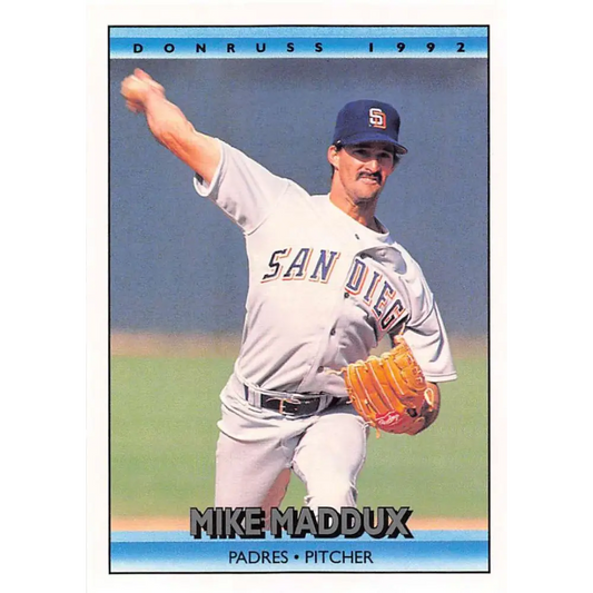 1992 Donruss #450 Mike Maddux NM-MT San Diego Padres Baseball Card Image 1