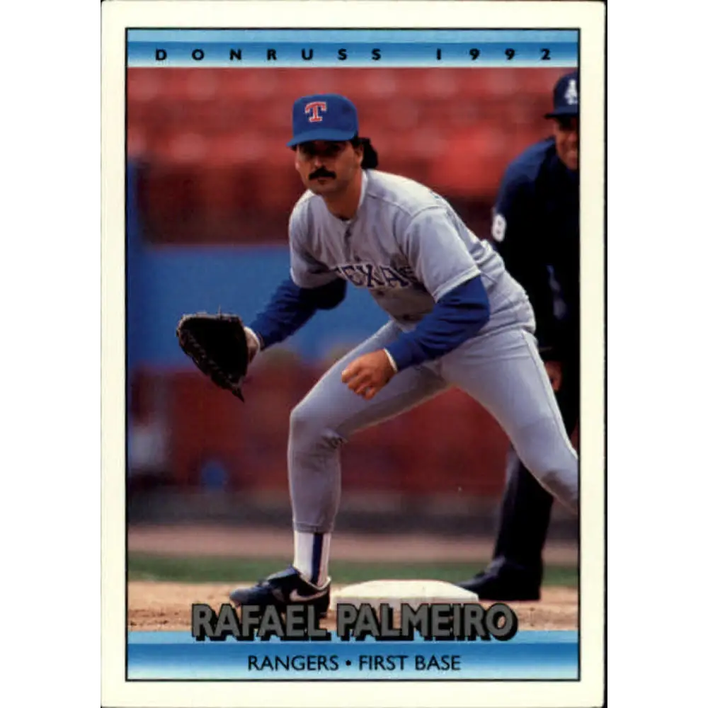 1992 Donruss #46 Rafael Palmeiro NM-MT Texas Rangers Baseball Card Image 1