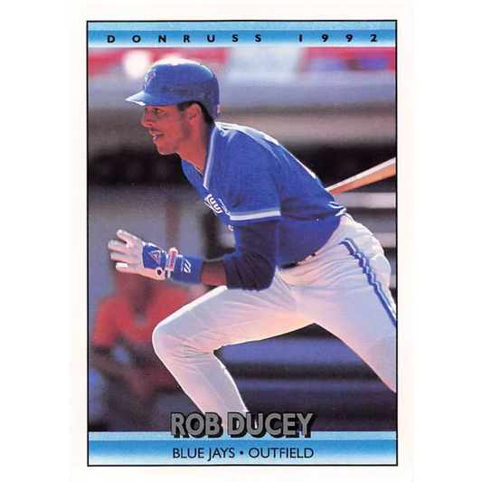 1992 Donruss #466 Rob Ducey NM-MT Toronto Blue Jays Baseball Card Image 1