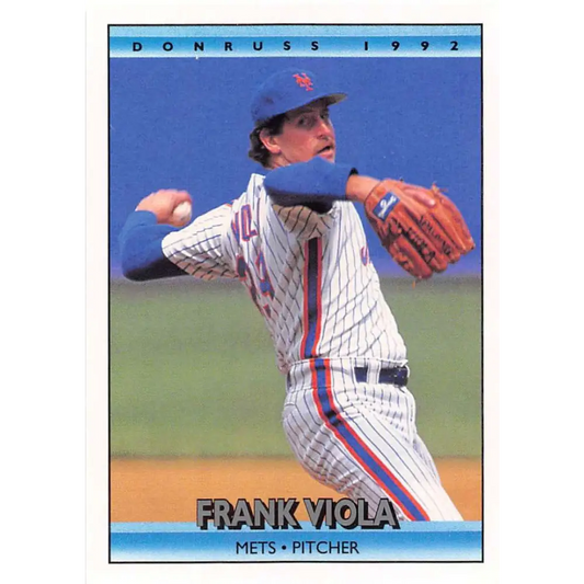 1992 Donruss #498 Frank Viola NM-MT New York Mets Baseball Card Image 1