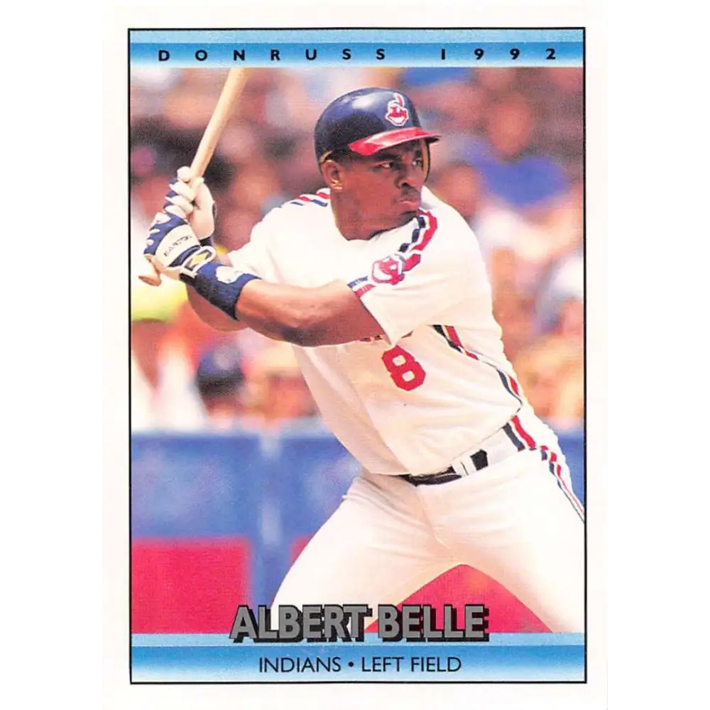 1992 Donruss #500 Albert Belle NM-MT Cleveland Indians Baseball Card Image 1
