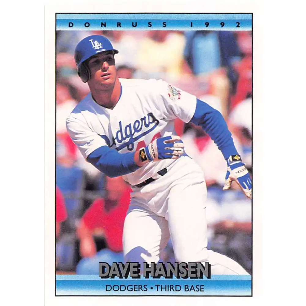 1992 Donruss #506 Dave Hansen NM-MT Los Angeles Dodgers Baseball Card Image 1