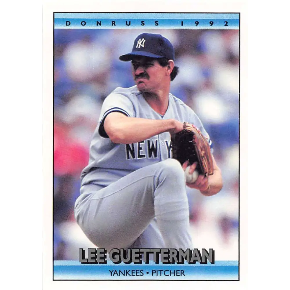 1992 Donruss #507 Lee Guetterman NM-MT New York Yankees Baseball Card Image 1