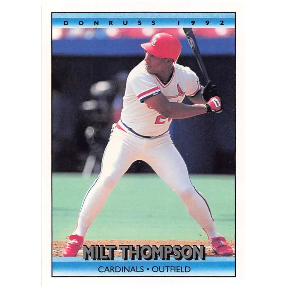 1992 Donruss #513 Milt Thompson NM-MT St. Louis Cardinals Baseball Card Image 1