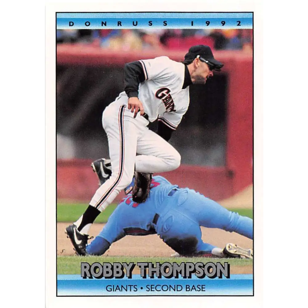 1992 Donruss #52 Robby Thompson NM-MT San Francisco Giants Baseball Card Image 1