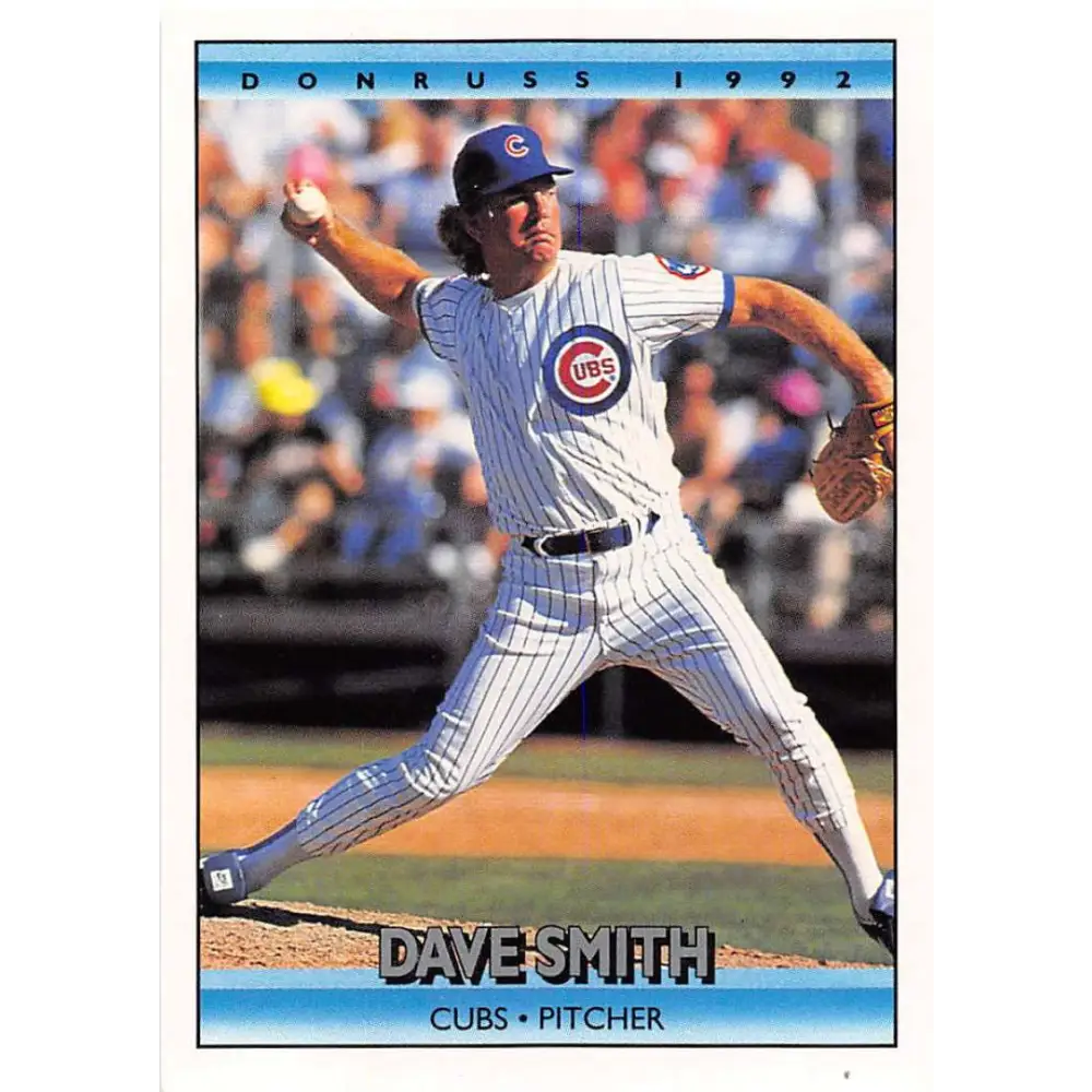 1992 Donruss #53 Dave Smith NM-MT Chicago Cubs Baseball Card Image 1