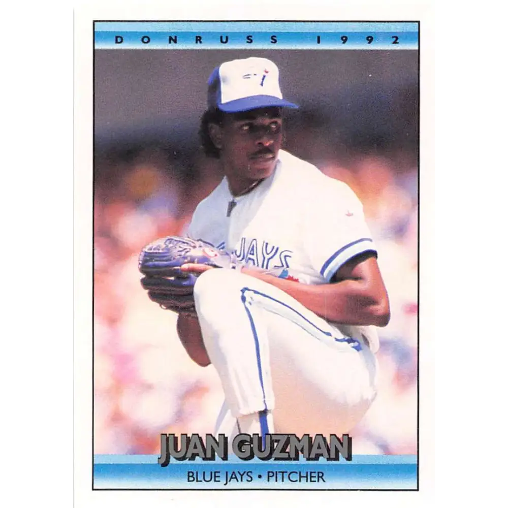 1992 Donruss #534 Juan Guzman NM-MT Toronto Blue Jays Baseball Card Image 1