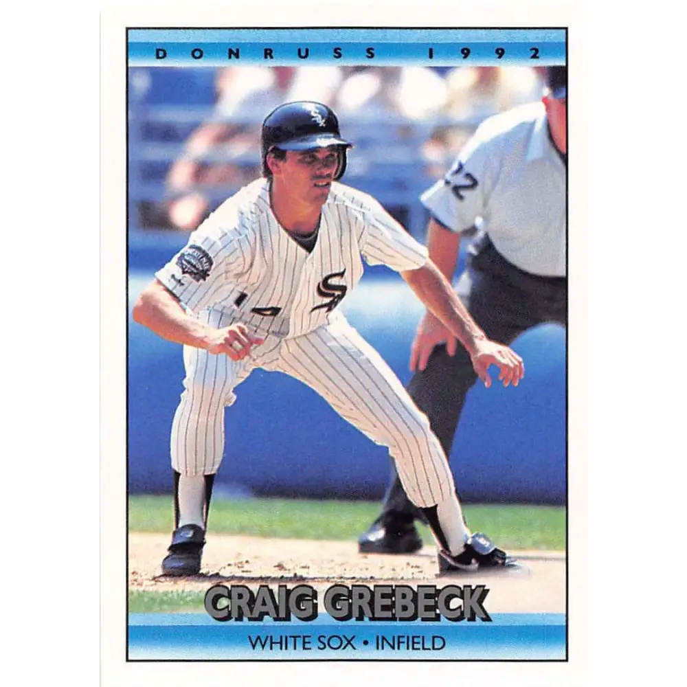 1992 Donruss #546 Craig Grebeck NM-MT Chicago White Sox Baseball Card Image 1
