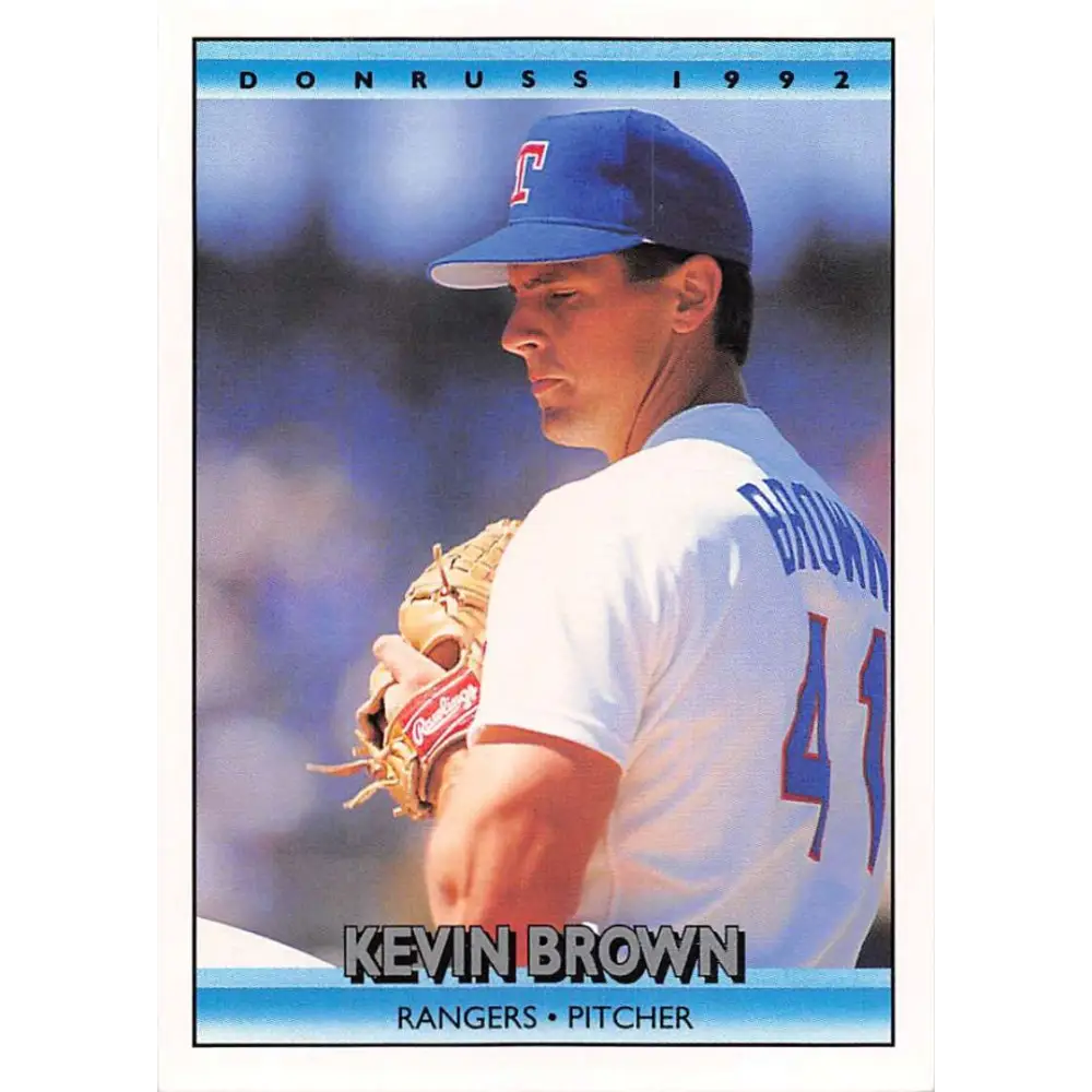 1992 Donruss #55 Kevin Brown NM-MT Texas Rangers Baseball Card Image 1