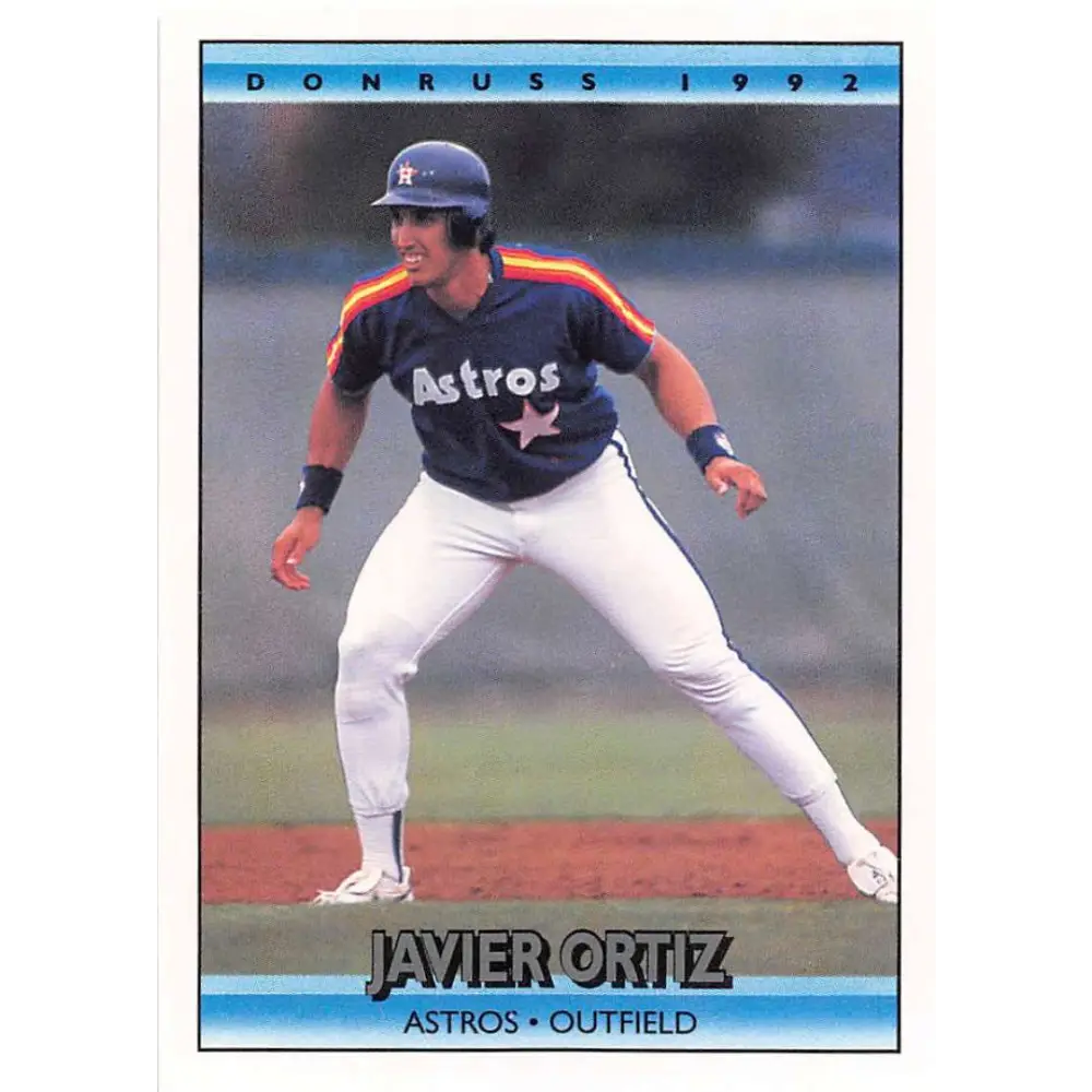 1992 Donruss #551 Javier Ortiz NM-MT Houston Astros Baseball Card Image 1