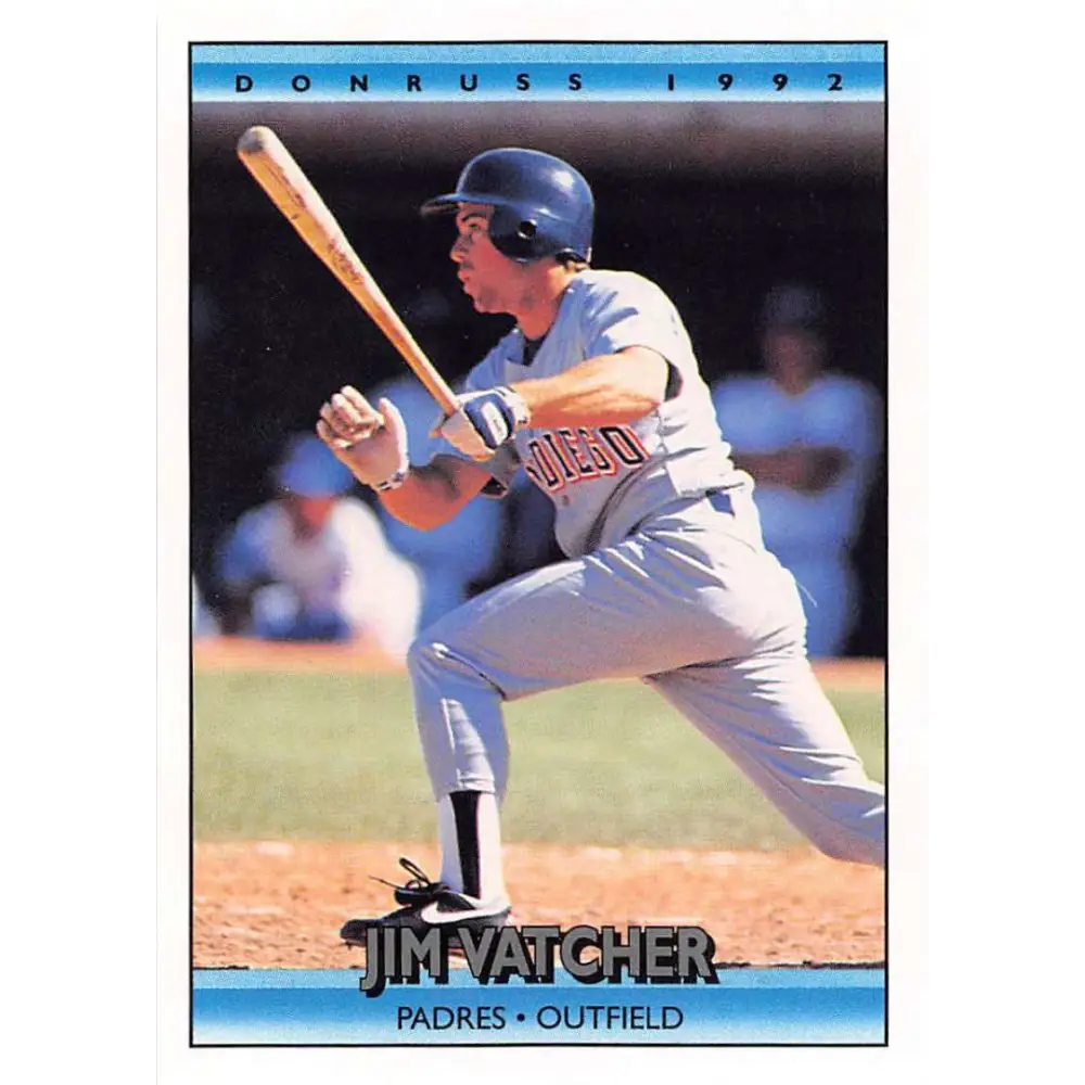 1992 Donruss #563 Jim Vatcher NM-MT San Diego Padres Baseball Card Image 1