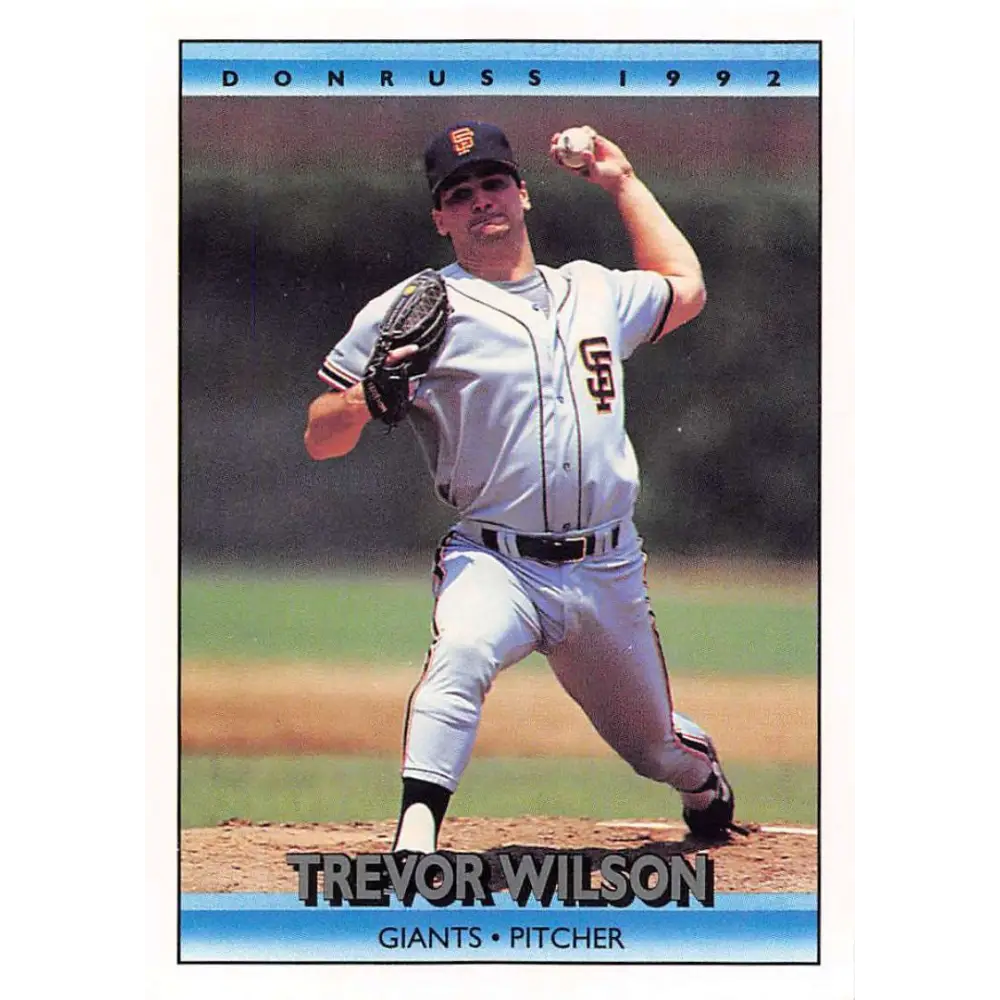 1992 Donruss #575 Trevor Wilson NM-MT San Francisco Giants Baseball Card Image 1