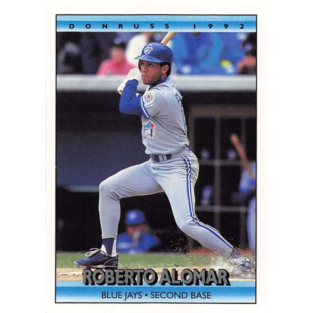 1992 Donruss #58 Roberto Alomar NM-MT Toronto Blue Jays Baseball Card Image 1